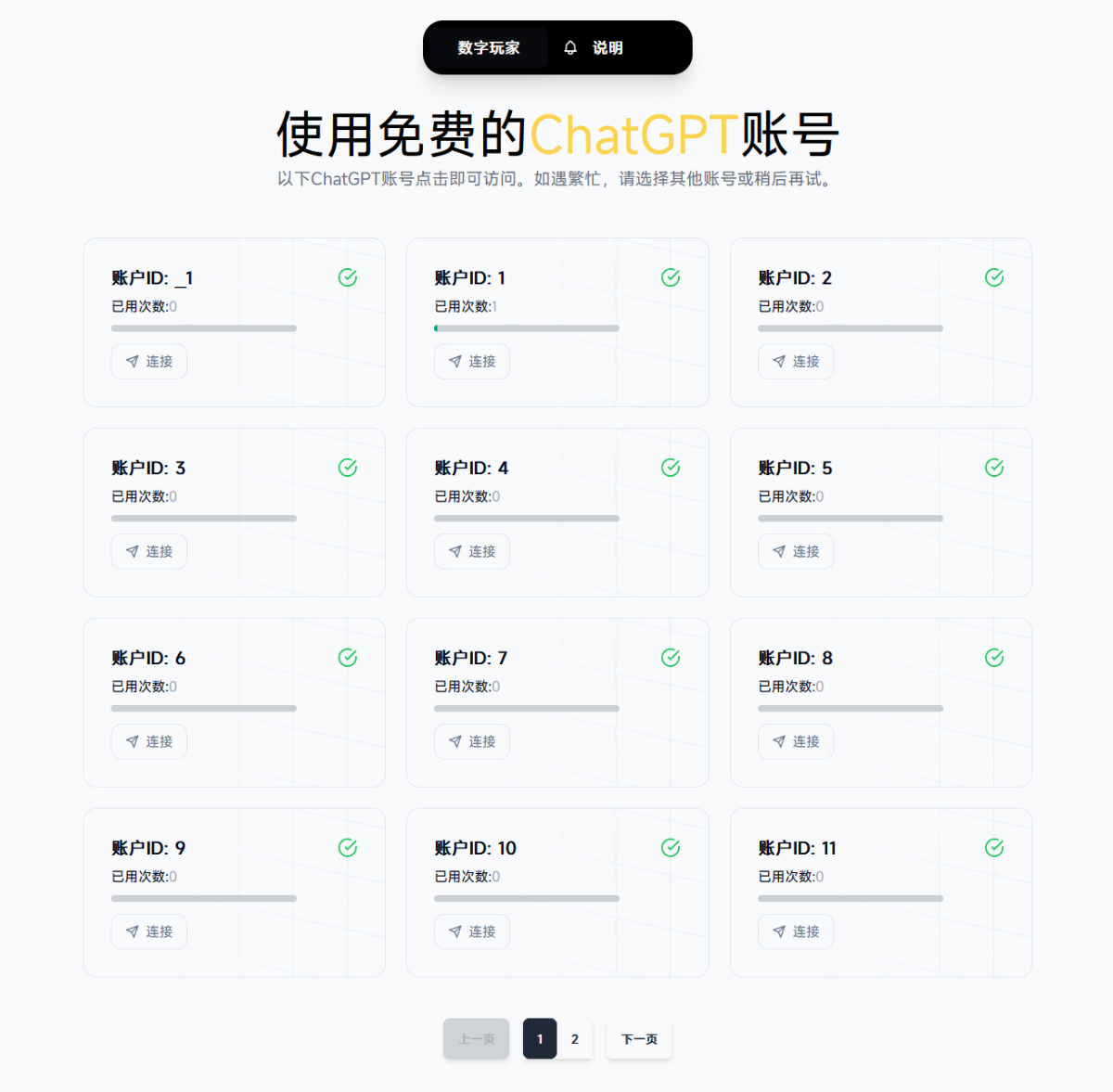 数字玩家：免费、免登录使用ChatGPT账户镜像